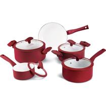 Conjunto panela 5pc vermelho hercules pa300-5pvm Conjunto panela 5pc vermelho hercules pa300-5pvm