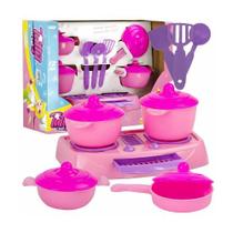 Conjunto Panela Fogão Brinquedo Menina Cozinha 12 Peças - R9 Decor