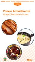 Conjunto Panela Fondue Aparelho Giratório 16 pc Aspen Completo Kit Fundi Carrossel c/ Rechaud Receitas Doce