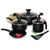 Conjunto Panela Frigideira Caçarola Canecão Antiaderente Conjunto Panela Frigideira Caçarola Canecão Antiaderente