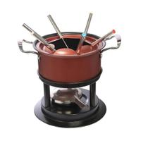 Conjunto Panela Para Fondue 10 Peças Antiaderente Chocolate Queijo Carne Inverno Jantar Romântico