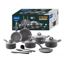 Conjunto Panelas 10 Peças Antiaderente Brinox Smart Plus C/ Indução