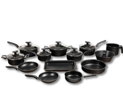 Conjunto Panelas 13 Peças Teflon Antiaderente Preto Conjunto Panelas 13 Peças Teflon Antiaderente Preto