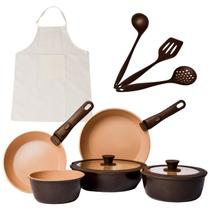Conjunto Panelas 15 Peças Completo Cozinha Moderna Cabo Removível Conjunto Panelas 15 Peças Completo Cozinha Moderna Cabo Removível