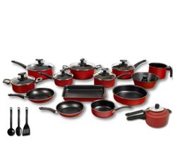 Conjunto Panelas 17 Pc Antiaderente Panela Pressão 2 L