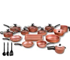 Conjunto Panelas 17 Pc Antiaderente Panela Pressão 2 Litros