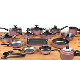 Conjunto Panelas 17 Pc Antiaderente Panela Pressão