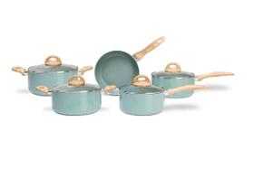 Conjunto Panelas 5 Pçs Botanika C/Indução Verde