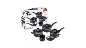 Conjunto Panelas 5 Peças Antiaderente Perfect Eirilar - Preto/Grafite Conjunto Panelas 5 Peças Antiaderente Perfect Eirilar - Preto/Grafite