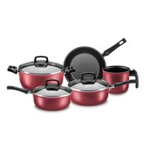 Conjunto Panelas 5 Peças Safira Cereja Mta Conjunto Panelas 5 Peças Safira Cereja Mta