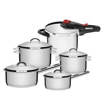 Conjunto Panelas 5Peças Inox Fundo Triplo Tramontina Solar Conjunto Panelas 5Peças Inox Fundo Triplo Tramontina Solar