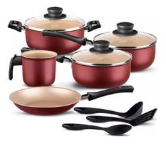 Conjunto Panelas 8 Peças Seletta Antiaderente com Espatula MTA