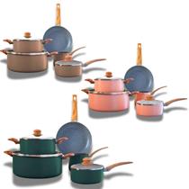 Conjunto Panelas Alças Soft-Touch Maior Conforto Segurança Conjunto Panelas Alças Soft-Touch Maior Conforto Segurança