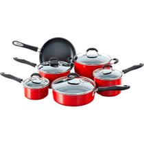 Conjunto Panelas Cuisinart Advantage Vermelho 11P 55-11R Conjunto Panelas Cuisinart Advantage Vermelho 11P 55-11R