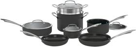 Conjunto Panelas Cuisinart Anodizada 11 Peças Preto Dsa-11 Conjunto Panelas Cuisinart Anodizada 11 Peças Preto Dsa-11