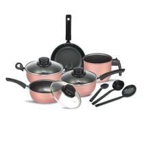 Conjunto Panelas Elegan 8 Peças Super Jogo de Panelas Varias Cores - Dona Chefa Conjunto Panelas Elegan 8 Peças Super Jogo de Panelas Varias Cores - Dona Chefa