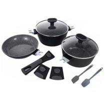 Conjunto Panelas In Versat Cook Black - 5 Peças