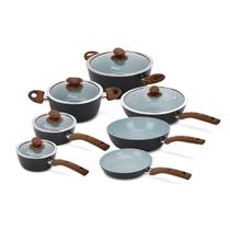 Conjunto Panelas Kitchen Show Indução Cerâmica 12 Pçs