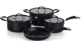 Conjunto Panelas Multiflon 04 Peças Aluminio Antiaderente Linha Dom