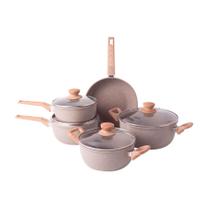 Conjunto panelas oster 5 pecas antiaderentes marble edition cinza dust 130063.09