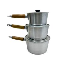 Conjunto Panelas Pequenas Alumínio Reforçado 3 Peças