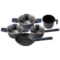 Conjunto Panelas Royal 5 Peças Aluminio Acabamento Aço inox Antiaderente - CLINK