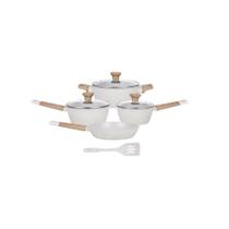 Conjunto Panelas Studio Cook 05 Peças - Indução - Marmol