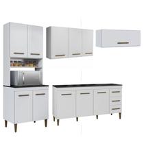 Conjunto Paneleiro 4 Portas Balcão 3 Portas Aéreo 3 Portas e 1 Aéreo Basculante