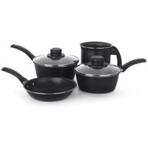 Conjunto paneleiro Grafite com 4 peças Antiaderente - Mr Cook