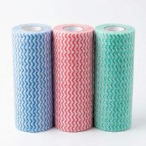 Conjunto Pano Multiuso Rolo 50 Folhas Absorvente Limpa Tudo Colorido TNT Higiene Praticidade Conjunto Pano Multiuso Rolo 50 Folhas Absorvente Limpa Tudo Colorido TNT Higiene Praticidade