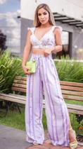 Conjunto pantalona com croped Conjunto pantalona com croped