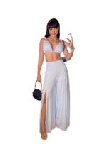 Conjunto pantalona e cropped