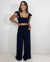 Conjunto Pantalona Samira - Preto