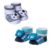 Conjunto Pantufa Pelucia Algodão Recem Nascido Enxoval Algodão Dallf