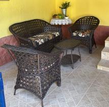 Conjunto para area externa, cadeiras, namoradeira, fibra sintetica Conjunto para area externa, cadeiras, namoradeira, fibra sintetica