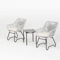Conjunto Para Área Externa Garden com 2 Poltronas, 1 Mesa Conjunto Para Área Externa Garden com 2 Poltronas, 1 Mesa