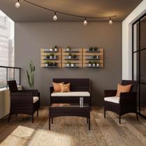 Conjunto para Área Externa Ned Marrom Conjunto para Área Externa Ned Marrom