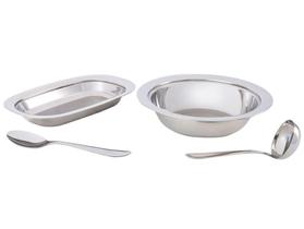 Conjunto para Arroz e Feijão Inox 4 Peças Lyon - 2339/100 Brinox