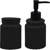Conjunto para Banheiro 2 Pçs de Cerâmica Stripes