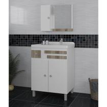 Conjunto para Banheiro 3 Portas 1 Gaveta Mônaco Móveis Sander Conjunto para Banheiro 3 Portas 1 Gaveta Mônaco Móveis Sander
