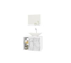 Conjunto Para Banheiro Baden Branco Carrara Bechara Móveis