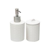 Conjunto para Banheiro Cerâmica Branco Point 2 Peças - Lyor