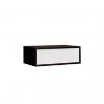 Conjunto para Banheiro com Espelho Gaveteiro, Bancada em Porcelanato e Cuba Esculpida Max 80cm Preto Conjunto para Banheiro com Espelho Gaveteiro, Bancada em Porcelanato e Cuba Esculpida Max 80cm Preto