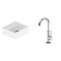 Conjunto para Banheiro Cuba Suspensa ou de Apoio 11,5cmx33cmx29cm e 1 Torneira Bica Móvel Japi Conjunto para Banheiro Cuba Suspensa ou de Apoio 11,5cmx33cmx29cm e 1 Torneira Bica Móvel Japi