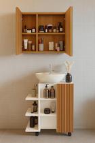 Conjunto Para Banheiro Gabinete Classic e Espelheira Klein Suspensa - JM3 Móveis