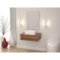 Conjunto para Banheiro Gabinete com Cuba Q32 e Espelheira 601W Metrópole