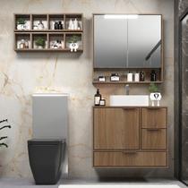 Conjunto para Banheiro Modulado 100% Mdf Bp Prime Yescasa Conjunto para Banheiro Modulado 100% Mdf Bp Prime Yescasa