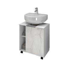 Conjunto Para Banheiro Pequin Bechara - Branco / Carrara