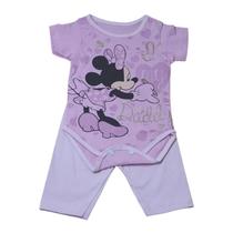 Conjunto Para Bebê Body Bory + Calça Estampa da Minnie Rosinha REF S202A Conjunto Para Bebê Body Bory + Calça Estampa da Minnie Rosinha REF S202A
