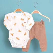 Conjunto para Bebê Body e Calça Cavalos Conjunto para Bebê Body e Calça Cavalos